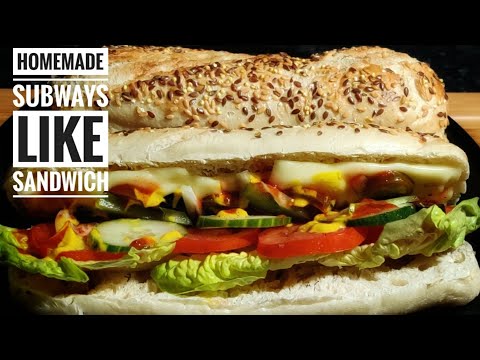 How to make sandwich like subway ? | Subway like Sandwich @EktasKitchen