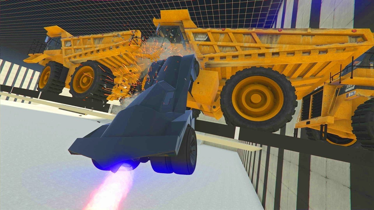 CORRE O TE ATROPELLO CON COCHES GIGANTESCOS! - GTA 5 ONLINE