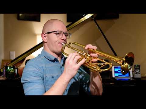 Arban pg16, #27, q=140bpm, 4 bar trades - Trumpet Exercises - Play Along!