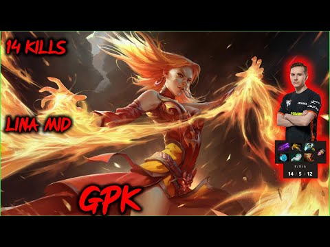 VP. GPK HOW TO LINA MID 14 KILLS CIS PRO DOTA2 7.28c fullgame