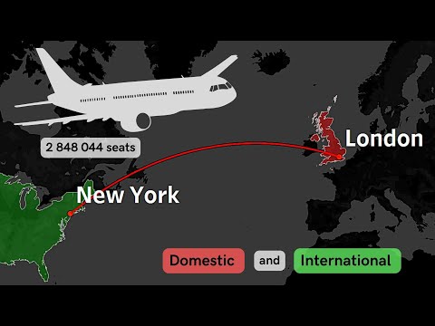 Top-10 Busiest Air Routes In The World By Number of Scheduled Seats | Domestic & International