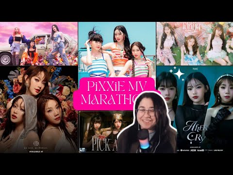 PiXXiE MV MARATHON | #PiXXiE #TPOP #girlgroup  #reaction #fyp
