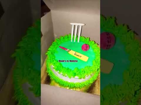 cricket theme cake #bakingfromscratch #egglesscake  #followers #supportmychannel #follow #like