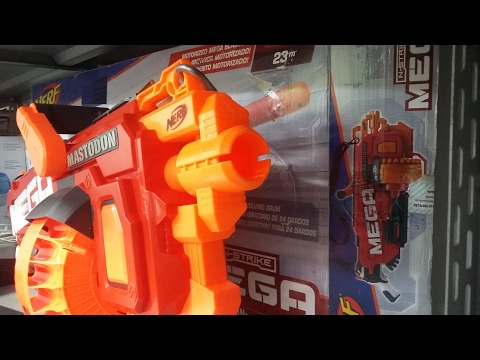 Lançador Nerf Hasbro Mega Mastodon N Strike B8086 24 Dardos