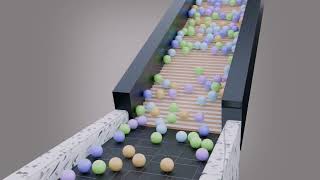 8,669 colorful Balls Marble Run Animation Rigid body || Blender || Akshay marbel run
