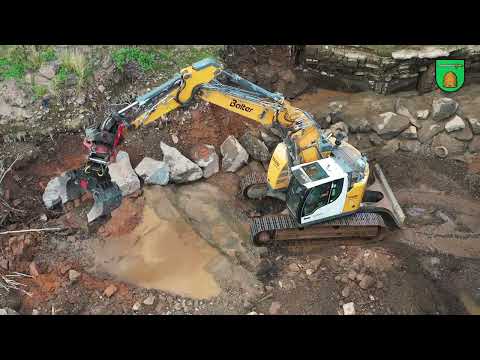 NACH DER FLUT: Bauarbeiten an der Eisenbahnbrücke in St. Thomas gehen weiter
