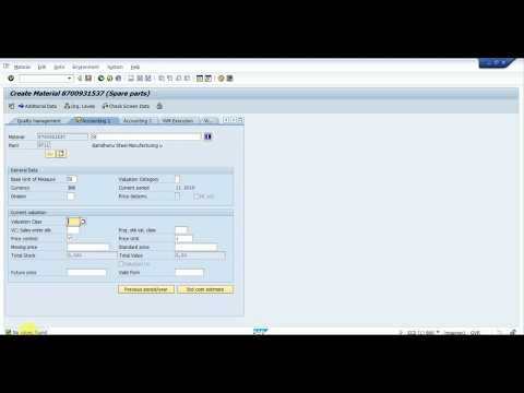 How to Create a Valuation Class in SAP