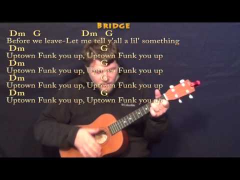 Uptown Funk - Bariuke Cover Lesson with Chords/Lyrics