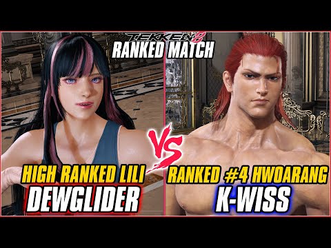 TEKKEN 8 ▰ DEWGLIDER (LILI) vs K WISS (#4 RANKED HWOARANG) ▰ T8 HIGH LEVEL GAMEPLAY