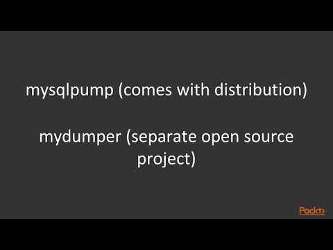 MySQL 8 for Administrators Logical Backups|packtpub com