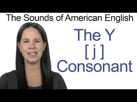 English Sounds - Y [j] Consonant - How to make the Y [j] Consonant