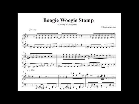 Albert Ammons, Boogie Boogie Stomp (Library of Congress 1938) score