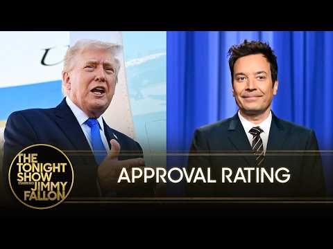 Trump's Approval Rating Crashes to New Lows Amid Iran War Chaos and TSA Turmoil | The Tonight Show