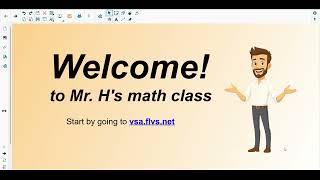 Welcome to my OCVS virtual math class!