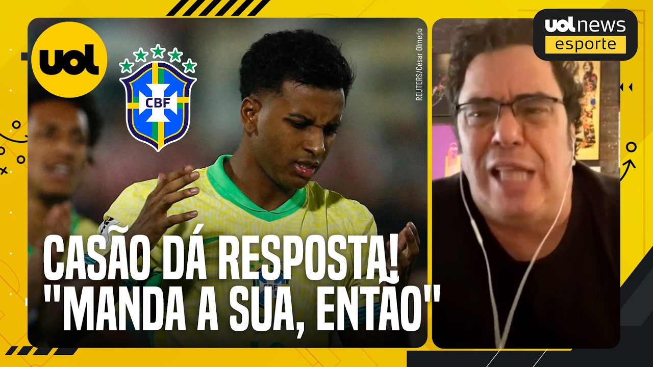 CASAGRANDE SE IRRITA COM SELEÇÃO E REBATE COMENTÁRIO: 'MANDA SUA SUGESTÃO!'
