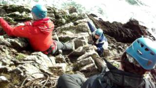 preview picture of video 'Rock Climbing On Kerry Sea Cliffs'