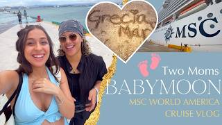 MSC World America Cruise Vlog || 5 Months Pregnant Babymoon + Puerto Rico, Puerto Plata & Ocean Cay