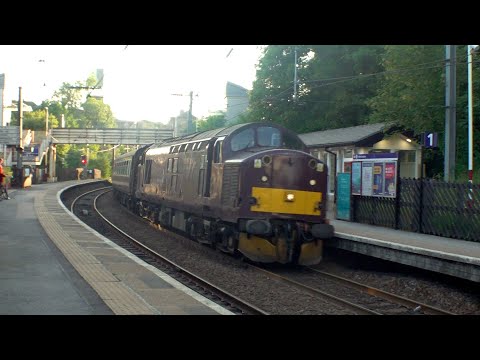 37685 + 37706 at Shipley on 22/06/2023 with The Dalesman