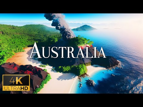 FLYING OVER AUSTRALIA (4K Video UHD) - Calming Music With Beautiful Nature Video For Relaxation