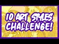 10 ART STYLES CHALLENGE Steven Universe Anime And More