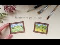 How To Make Miniature Pictures Van Gogh In Miniature Painting Tutorial Cómo Pintar Mini Obras
