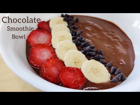 Chocolate Smoothie Bowl Recipe | Sugarfree Chocolate Smoothie Recipe | No sugar Smoothie