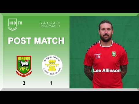 Lee Allinson post match v PLYMOUTH PARKWAY - 4 March 2023