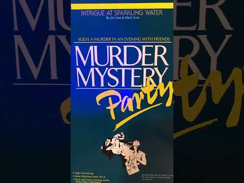 Intro audio - Intrigue at Sparkling Water - Murder Mystery Party