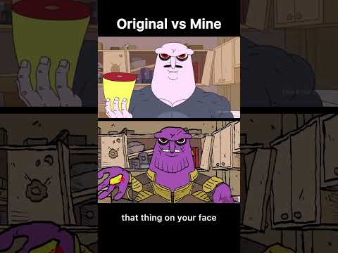 Smiling Friends Marvel Reference Mine Vs Original #shorts