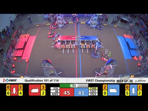 Qualification 101 - 2019 FIRST Championship - Detroit - Curie Subdivision