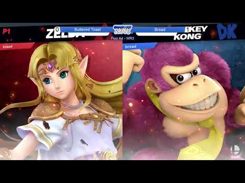 Bread(DK,Mario) vs ButteredToast(Zelda) - Smashout 2018 - A4 WR3