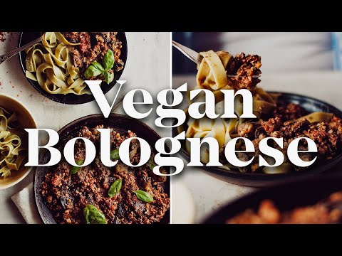 Savory Mushroom and Walnut Bolognese | HOW TO MAKE VEGAN BOLOGNESE
