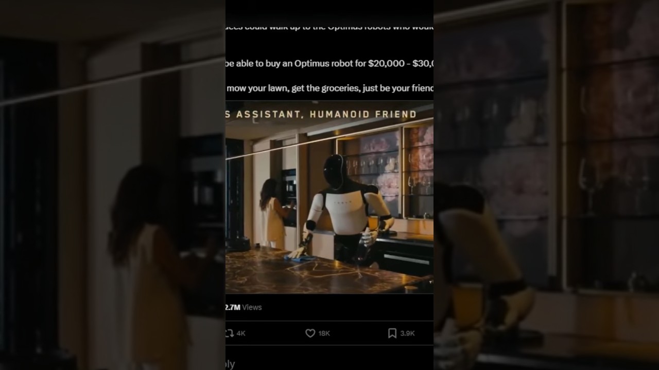 Elon Musk Apresenta Robôs Optimus: Seu Assistente Pessoal Completo a Venda!