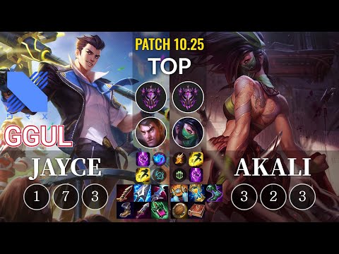 DRX.A Ggul Jayce vs Akali Top - KR Patch 10.25