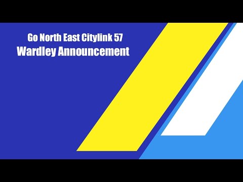Go north east announcement:  Citylink 57 to Wardley.