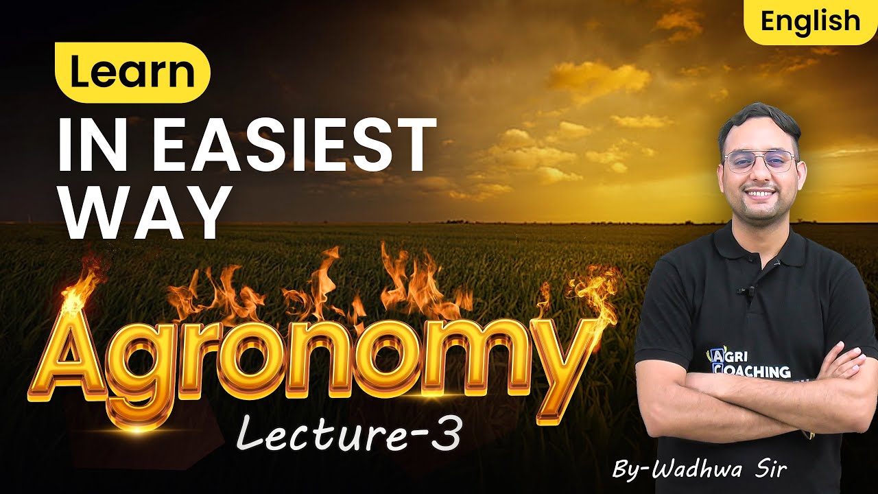 FREE CLASSES: Agronomy-3 | English Medium I Crop Rotation | Cropping Pattern | Agri Coaching C