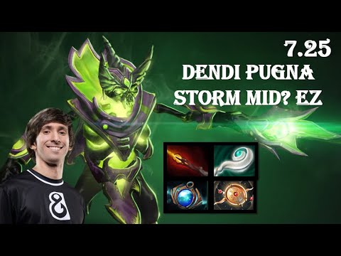 Dendi [Pugna] EZ Mid Carry Full Match No Mercy | Dota2 7.25