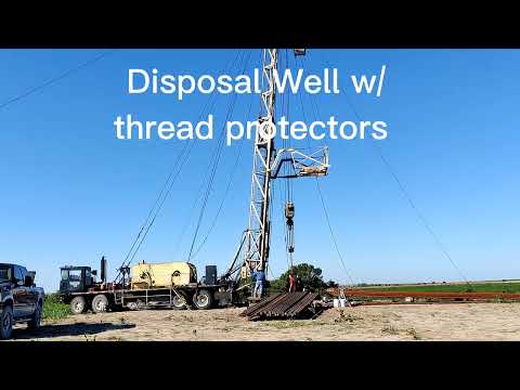Running in a Disposal with my automatic N14 Well Service Rig