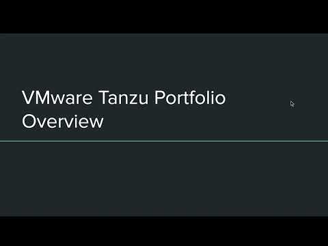 VMware Tanzu Portfolio Introduction