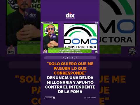 DENUNCIAN UNA DEUDA MILLONARIA VINCULADA A UNA OBRA EN LA POMA 🏗️📄