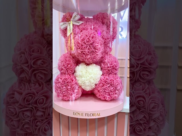 Vídeo relacionado con Gdecora Rosa Eterna Natural Preservada, Rosa Preservada con Oso, Ramo Flores en Cúpula de Cristal, Sant Jordi Regalos Mujer Mama, Regalo Dia de la Madre