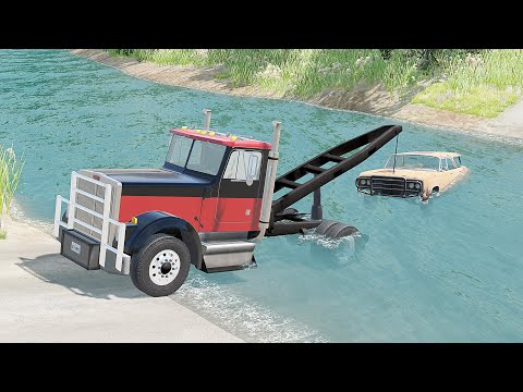 Mobil vs Deep Water #5 - BeamNG Drive
