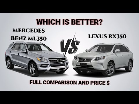 2013 Mercedes Benz ML350 4matic vs 2013 Lexus RX350