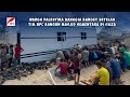 TIM NPC DIRIKAN MASJID SEMENTARA DI TENGAH RERUNTUHAN BANGUNAN DI JALUR GAZA BAGIAN TENGAH