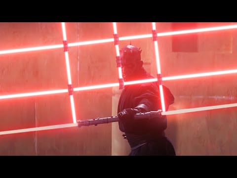Darth Maul with too many lightsabers