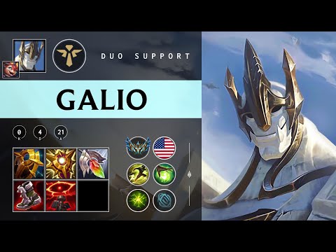 Galio Support vs Rakan - NA Challenger Patch 25.23
