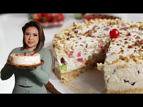 This No-Bake ENSALADA NAVIDEÑA Carlota Pie Is a Christmas Must-Make | Christmas Fruit Pie