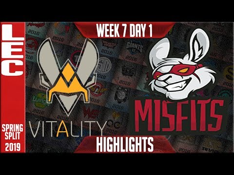 VIT vs MSF Highlights LEC | Spring 2019 Week 7 Day 1 | Vitality vs Misfits