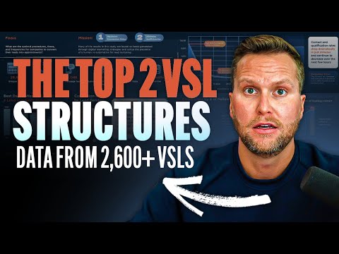 The Top 2 Video Sales Letter (VSL) Structures | Here's What Data From 2,600+ VSLs Taught Us