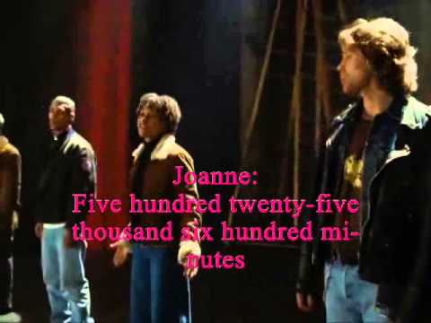 Rent - Seasons of Love Lyrics